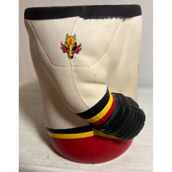 Calgary Flames Hockey Jersey Foam Can Beer Pop Koozi Cooler Mug SportFx Labatts - Picture 2 of 9